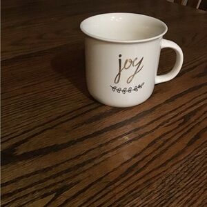 Elegant White Joy Mug